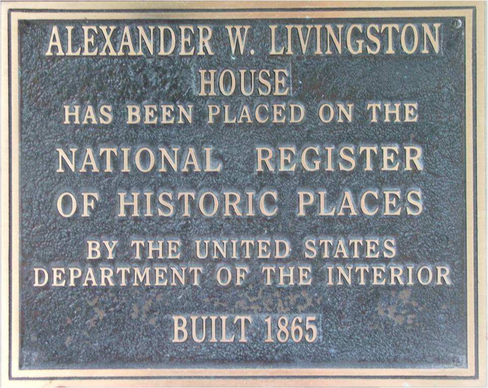 Livingston House Placed on National Register of Historic Places